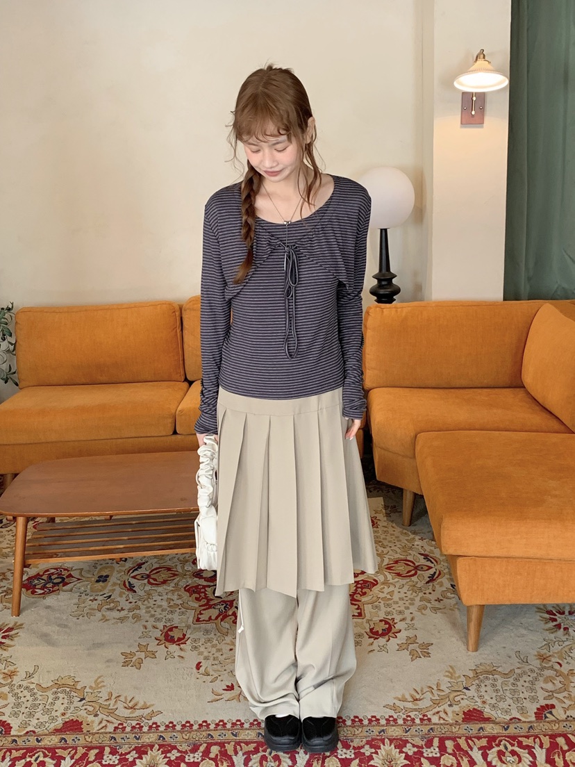 BEFORE SUNRISE東大門代購女士新款職業26春夏休閑長袖T恤BEFORE SUNRISE長袖T恤