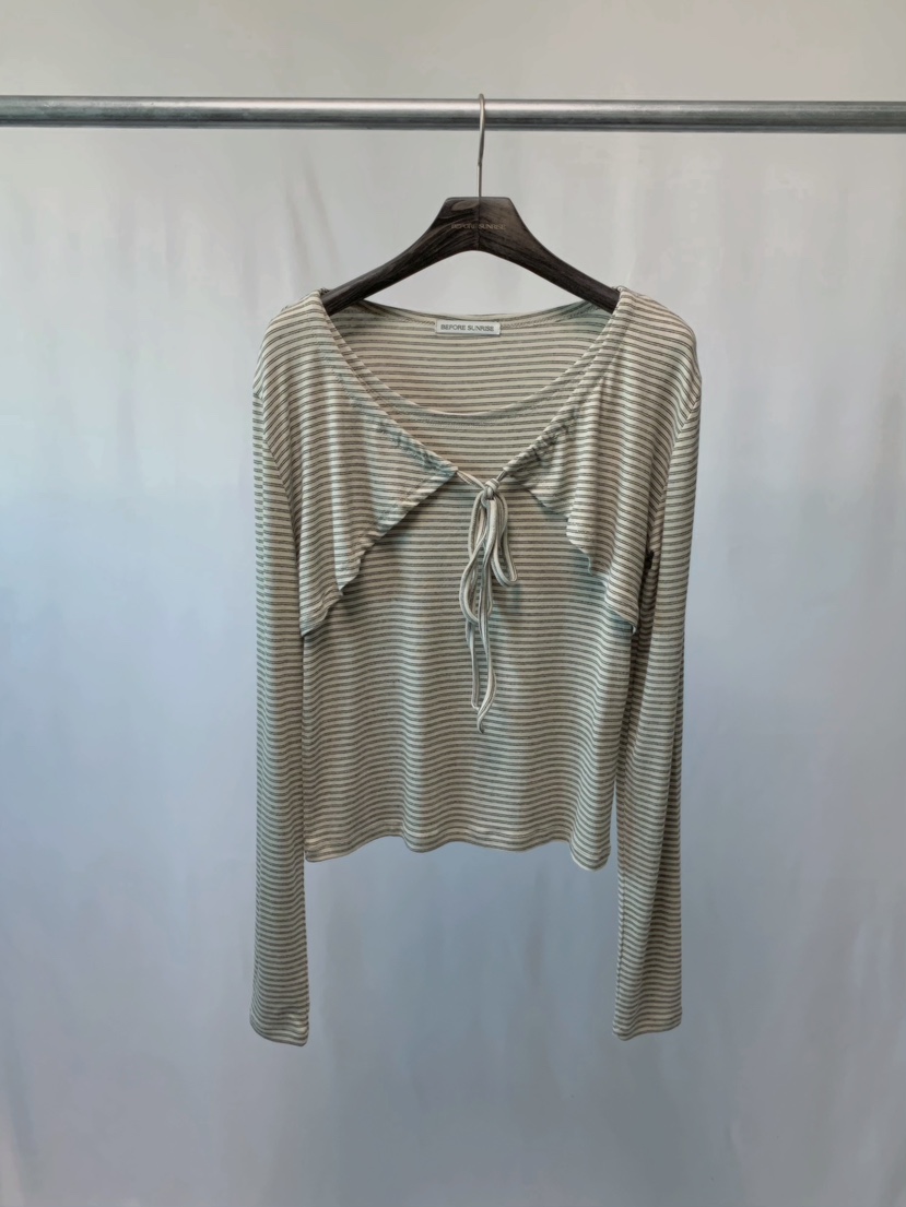 BEFORE SUNRISE東大門代購女士新款職業26春夏休閑長袖T恤BEFORE SUNRISE長袖T恤圖色1