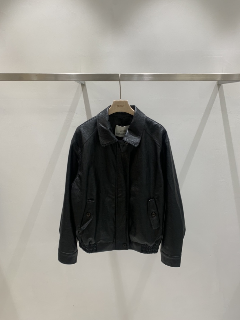 RIETTE韓國代購女裝新款熱賣休閑真品人氣職業26春夏夾克皮革RIETTE夾克圖色1