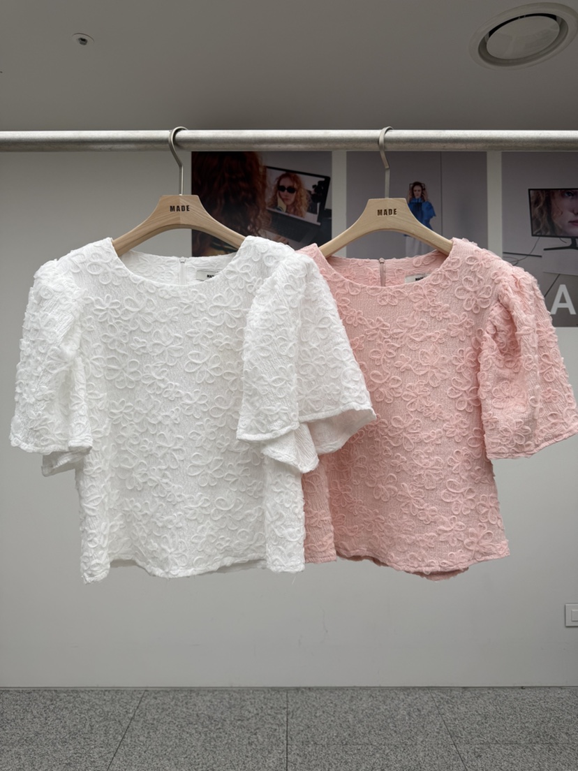 MADE-P韓國代購女裝新款推薦職業休閑26春夏人氣襯衫蕾絲衫MADE-P襯衫/蕾絲衫