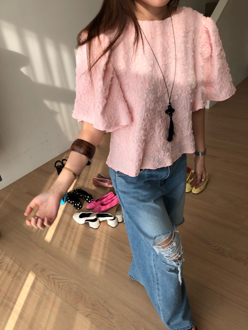 MADE-P韓國代購女裝新款推薦職業休閑26春夏人氣襯衫蕾絲衫MADE-P襯衫/蕾絲衫