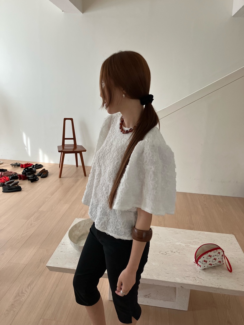 MADE-P韓國代購女裝新款推薦職業休閑26春夏人氣襯衫蕾絲衫MADE-P襯衫/蕾絲衫