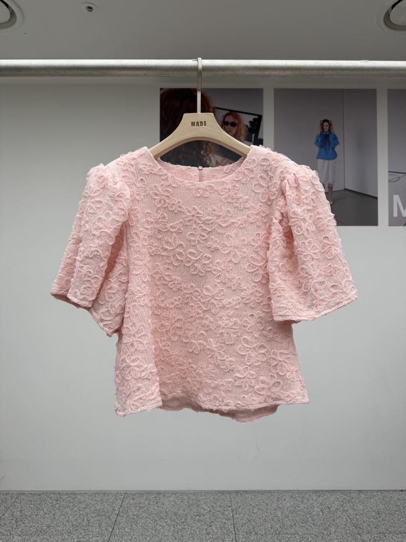 MADE-P韓國代購女裝新款推薦職業休閑26春夏人氣襯衫蕾絲衫MADE-P襯衫/蕾絲衫圖色1