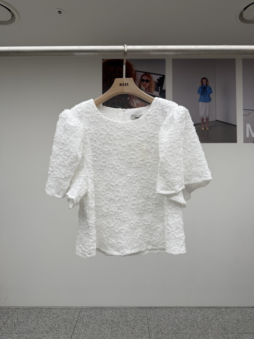 MADE-P韓國代購女裝新款推薦職業休閑26春夏人氣襯衫蕾絲衫MADE-P襯衫/蕾絲衫圖色2