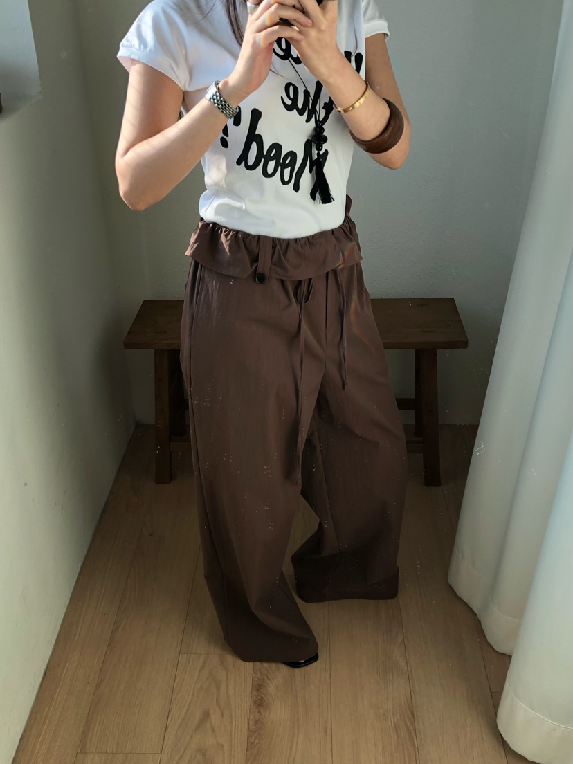 MADE-P韓國直郵女士新品時尚真品推薦人氣休閑熱賣休閑褲MADE-P休閑褲