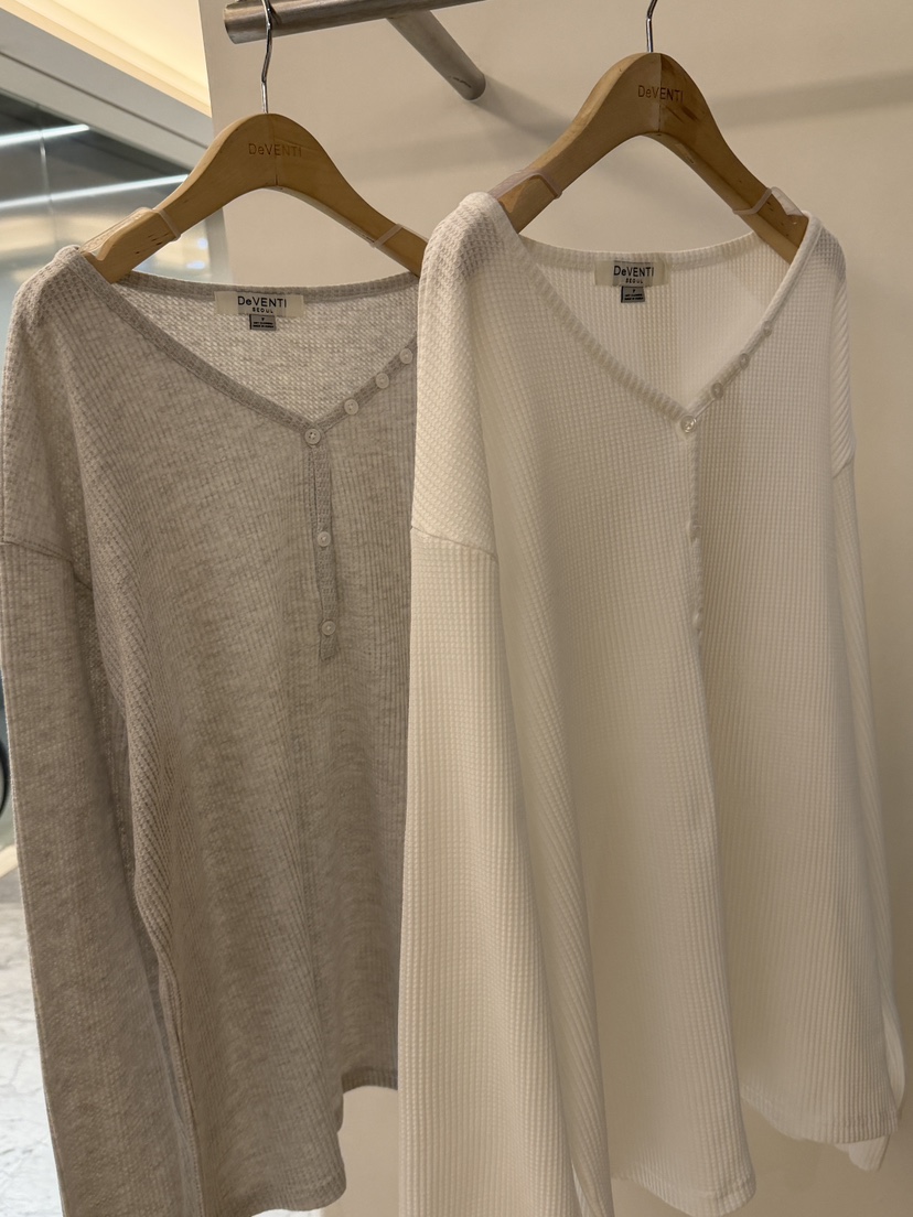 DE VENTI韓國代購女裝新款職業人氣時尚真品26春夏長袖T恤DE VENTI長袖T恤