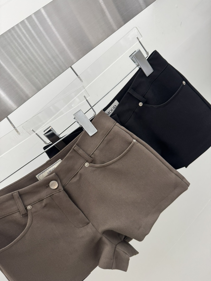 AMOOD韓國直郵女士新品人氣26春夏時尚熱賣休閑職業真品短褲AMOOD短褲
