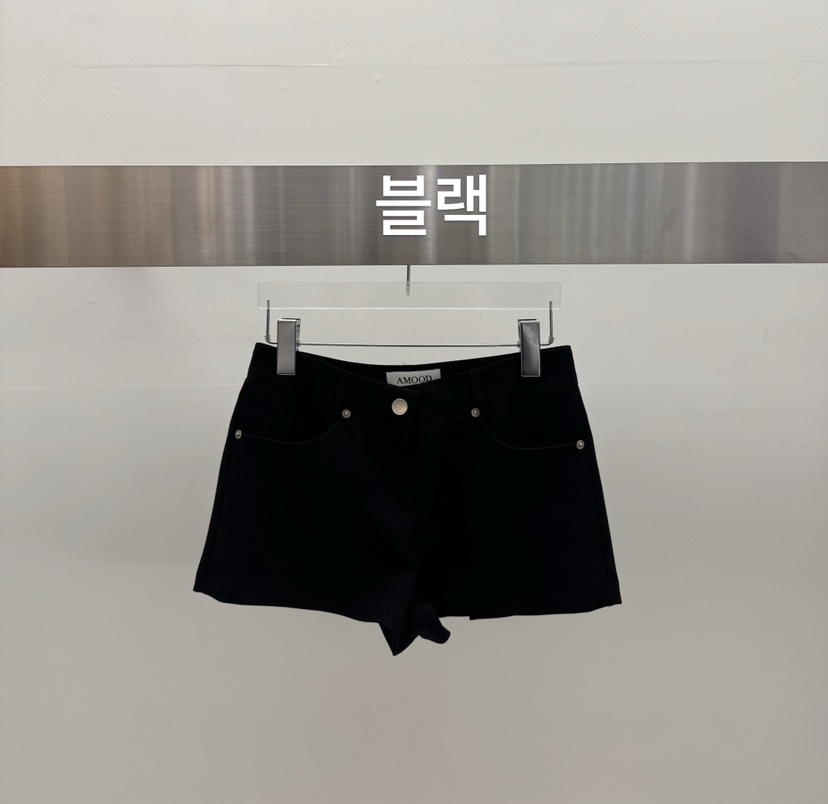 AMOOD韓國直郵女士新品人氣26春夏時尚熱賣休閑職業真品短褲AMOOD短褲圖色2