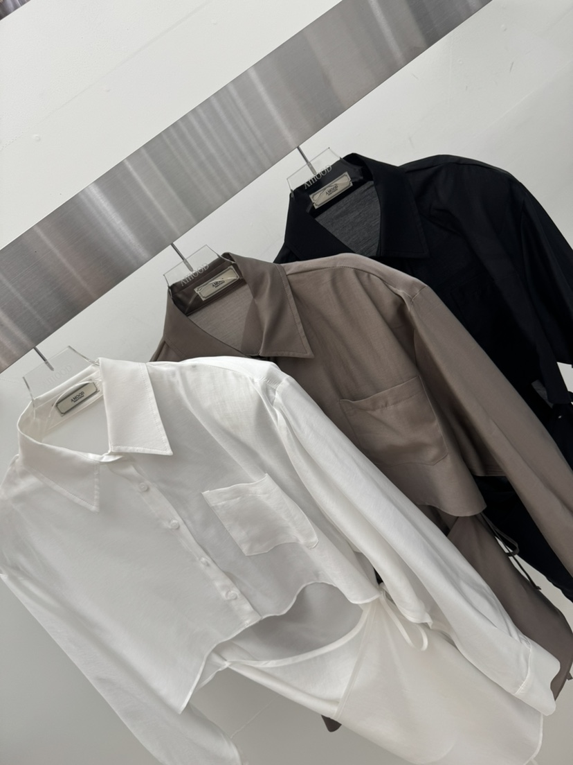 AMOOD東大門代購女士新品真品職業時尚熱賣襯衫蕾絲衫天絲AMOOD襯衫/蕾絲衫