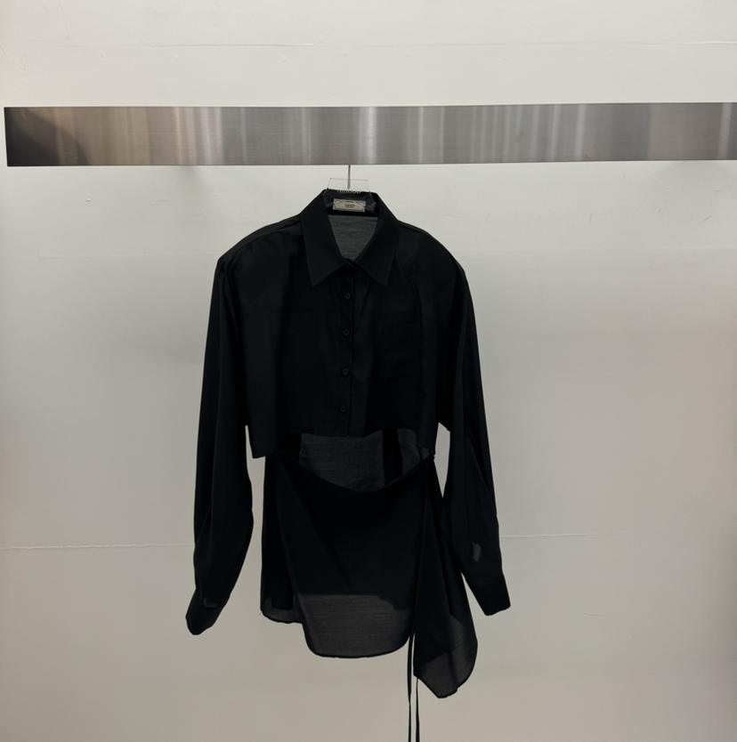 AMOOD東大門代購女士新品真品職業時尚熱賣襯衫蕾絲衫天絲AMOOD襯衫/蕾絲衫圖色3