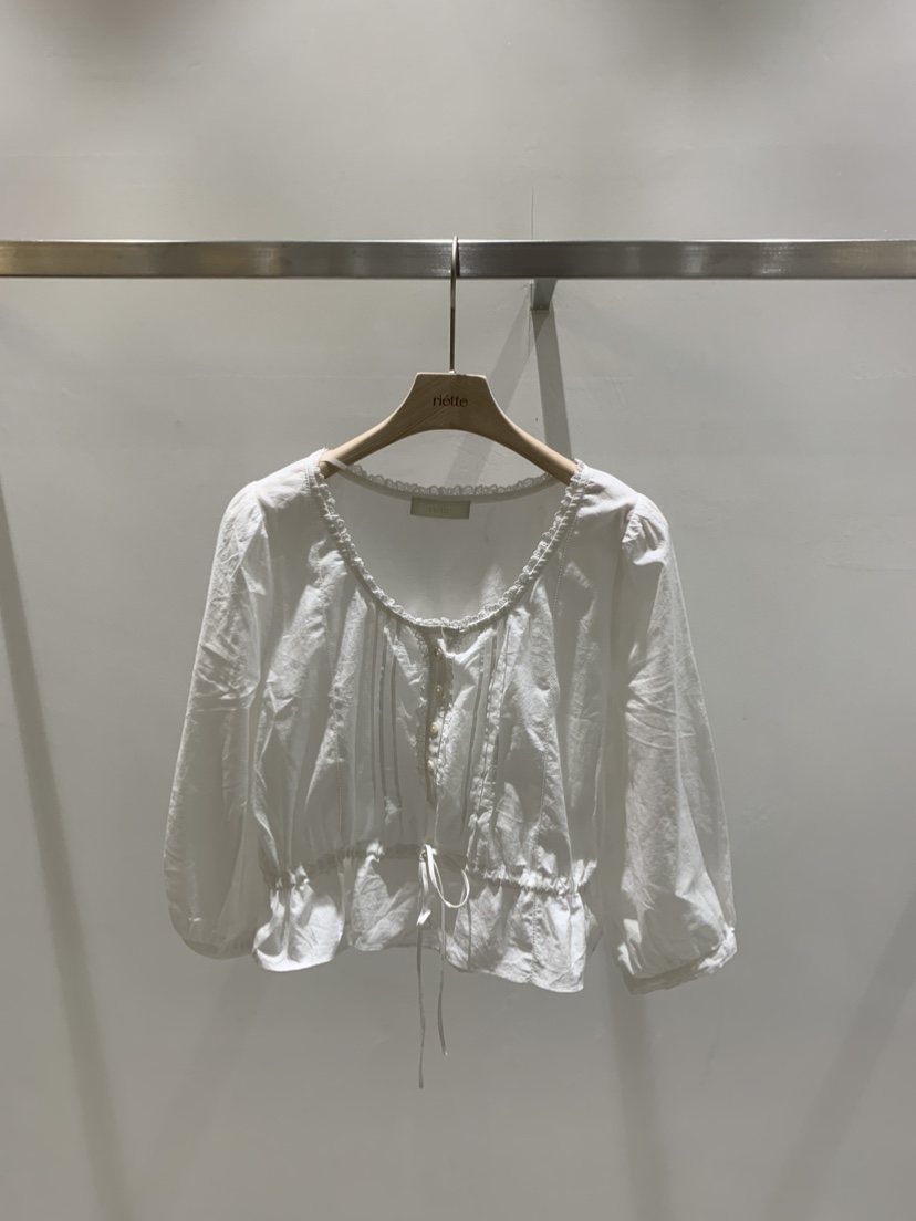 RIETTE韓國代購女士新品真品人氣推薦26春夏時尚襯衫蕾絲衫RIETTE襯衫/蕾絲衫圖色1