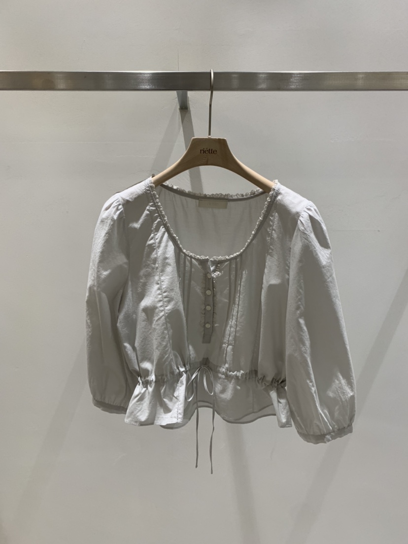 RIETTE韓國代購女士新品真品人氣推薦26春夏時尚襯衫蕾絲衫RIETTE襯衫/蕾絲衫圖色2