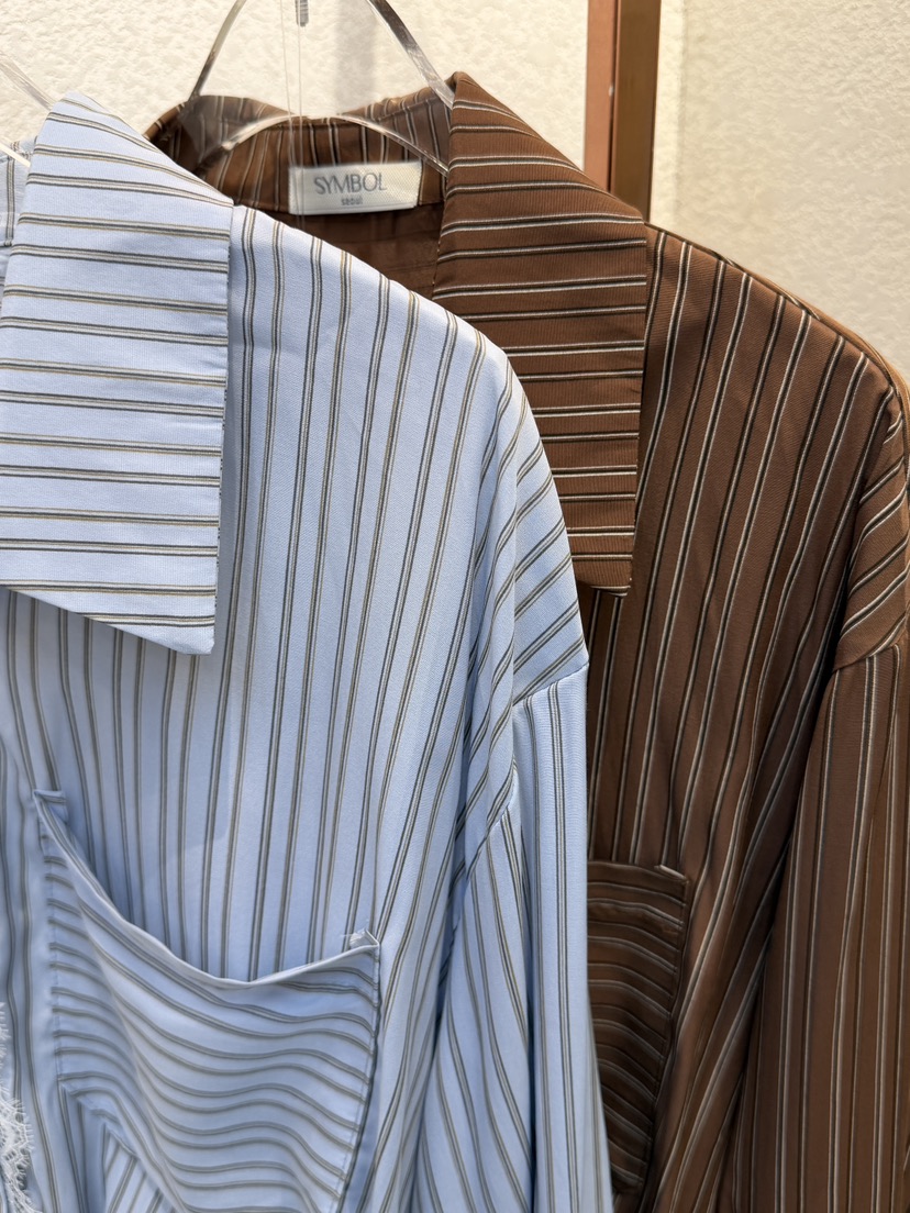 SYMBOL韓國直郵女士新品真品26春夏熱賣人氣休閑襯衫蕾絲衫SYMBOL襯衫/蕾絲衫