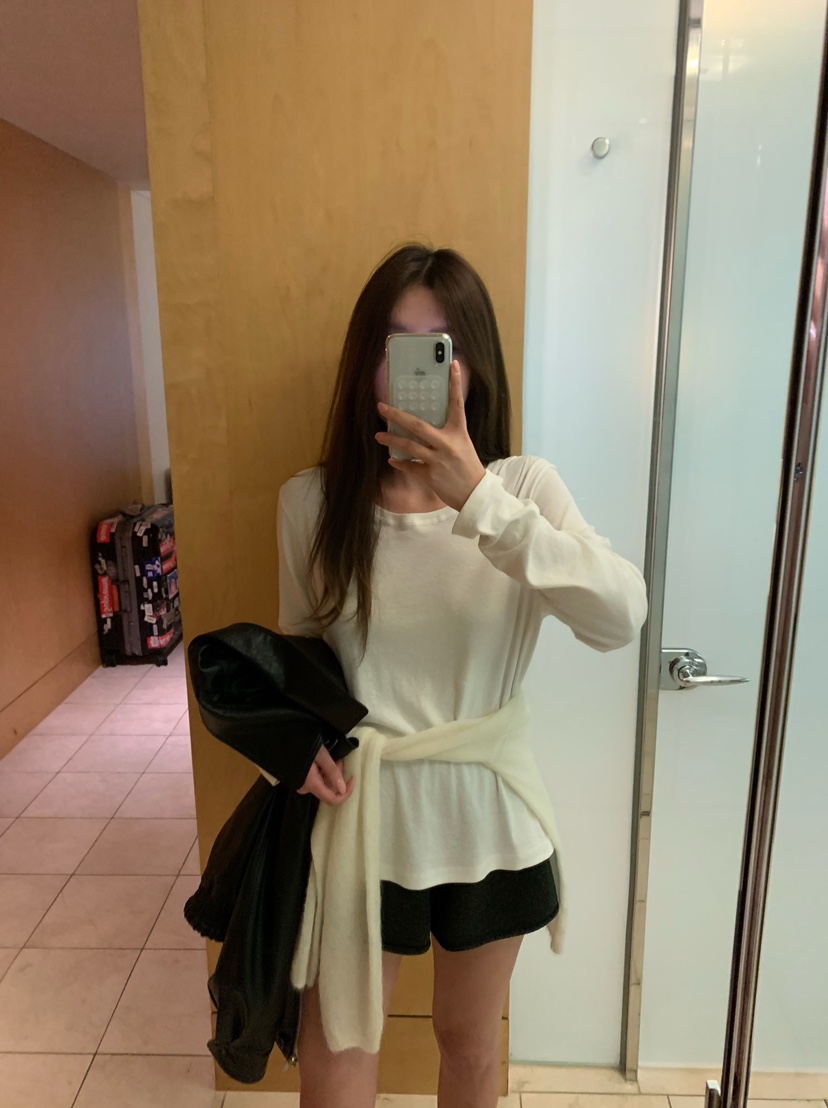 RIETTE東大門直郵女士新品26春夏時尚熱賣休閑人氣長袖T恤RIETTE長袖T恤