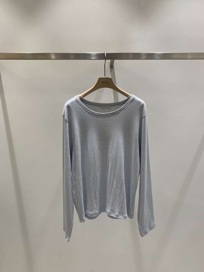 RIETTE東大門直郵女士新品26春夏時尚熱賣休閑人氣長袖T恤RIETTE長袖T恤圖色2