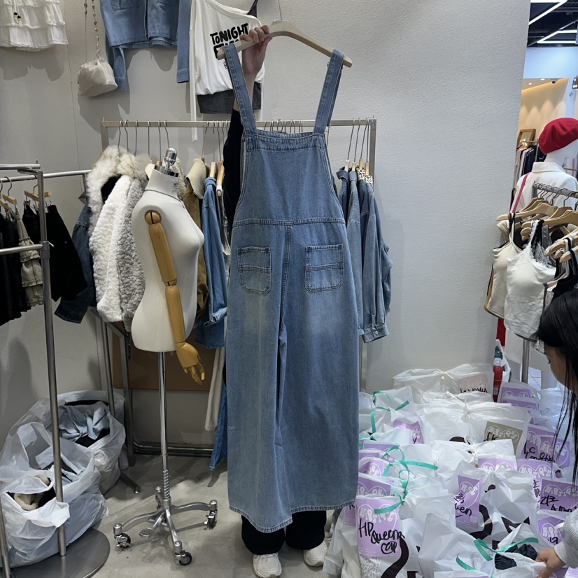 HIPTIQUE韓國直郵女士新品熱賣推薦休閑人氣時尚背帶褲口袋HIPTIQUE背帶褲