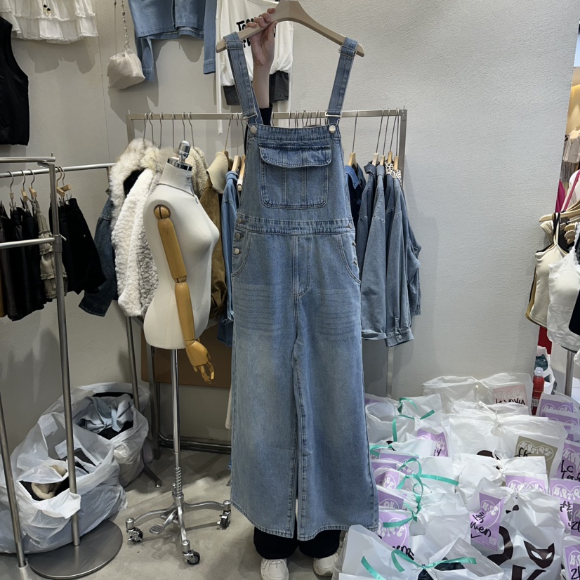 HIPTIQUE韓國直郵女士新品熱賣推薦休閑人氣時尚背帶褲口袋HIPTIQUE背帶褲圖色1