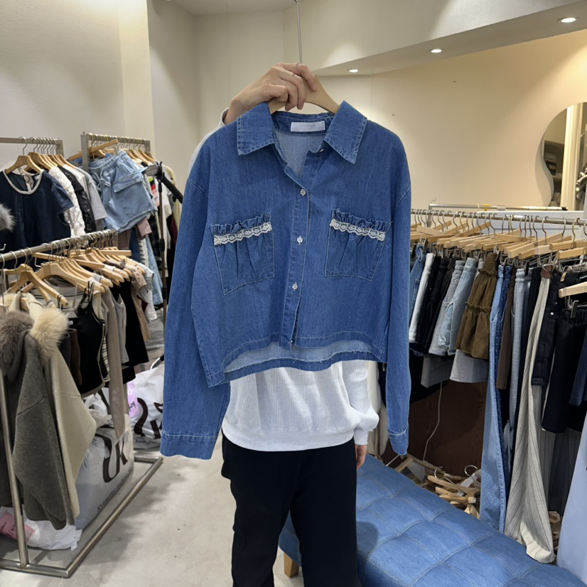 HIPTIQUE東大門實拍女裝新款人氣職業26春夏熱賣襯衫蕾絲衫HIPTIQUE襯衫/蕾絲衫圖色2深色