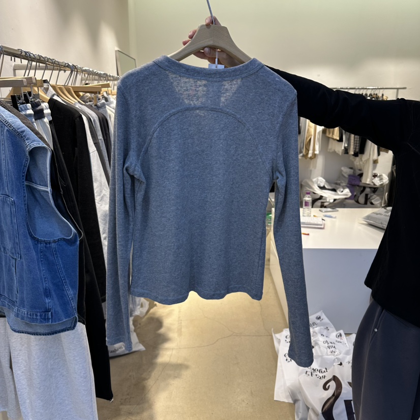 EYEFUL-Q韓國代購女裝新品真品26春夏熱賣職業休閑長袖T恤eyeful長袖T恤