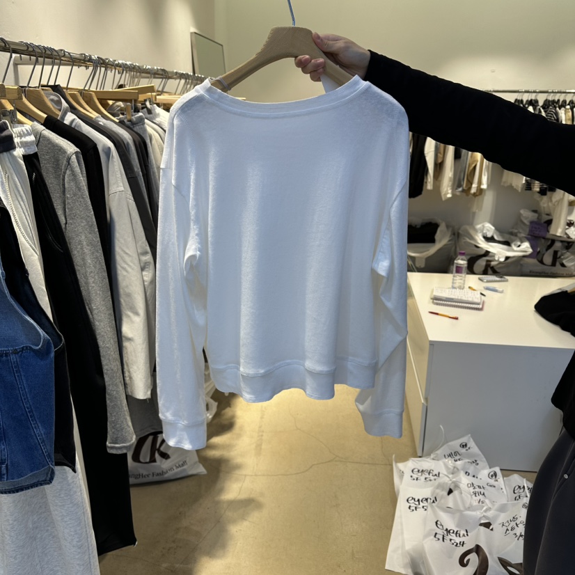 EYEFUL-Q東大門實拍女裝新品休閑熱賣推薦職業人氣長袖T恤eyeful長袖T恤