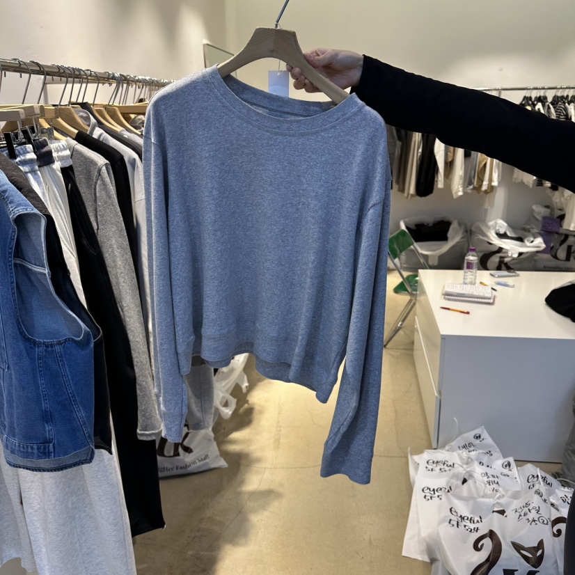 EYEFUL-Q東大門實拍女裝新品休閑熱賣推薦職業人氣長袖T恤eyeful長袖T恤圖色2