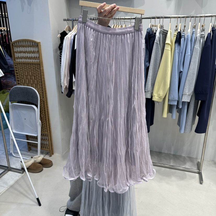 HOT PLACE/DREAM GIRIS/HOT ISSUE韓國代購女裝新品職業長裙褶裙雙面HOT PLACE/DREAM GIRIS/HOT ISSUE長裙圖色5