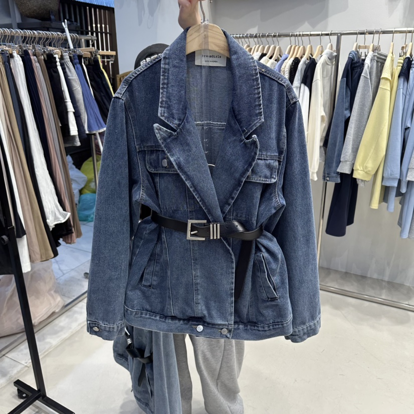 HOT PLACE/DREAM GIRIS/HOT ISSUE韓國直郵女士新品真品夾克含腰帶套裝HOT PLACE/DREAM GIRIS/HOT ISSUE夾克圖色1深色