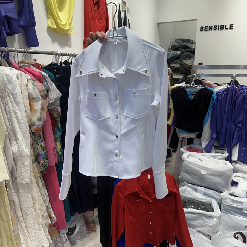 SENSIBLE-S韓國代購女士新品26春夏真品休閑推薦襯衫蕾絲衫SENSIBLE襯衫/蕾絲衫圖色1