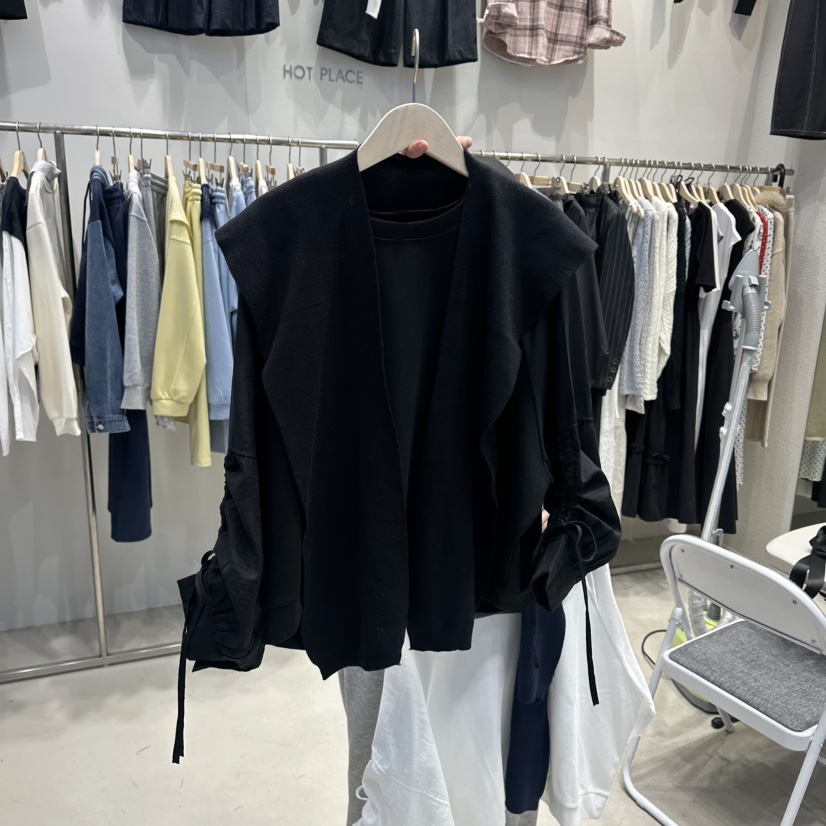 HOT PLACE/DREAM GIRIS/HOT ISSUE東大門實拍女士新品休閑襯衫蕾絲衫披肩套裝圍巾HOT PLACE/DREAM GIRIS/HOT ISSUE襯衫/蕾絲衫圖色2