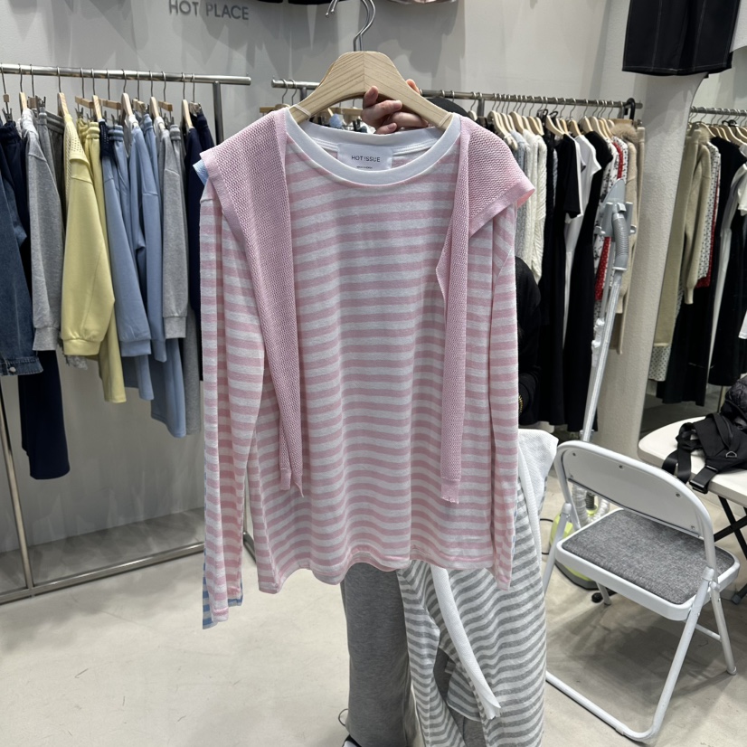 HOT PLACE/DREAM GIRIS/HOT ISSUE東大門代購女士新款職業長袖T恤單排扣披肩套裝HOT PLACE/DREAM GIRIS/HOT ISSUE長袖T恤圖色2