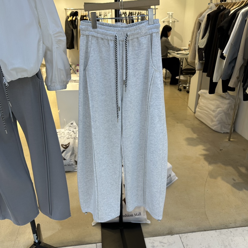 EYEFUL-Q東大門直郵女裝新款26春夏時尚真品休閑褲褶皺雙層eyeful休閑褲圖色1