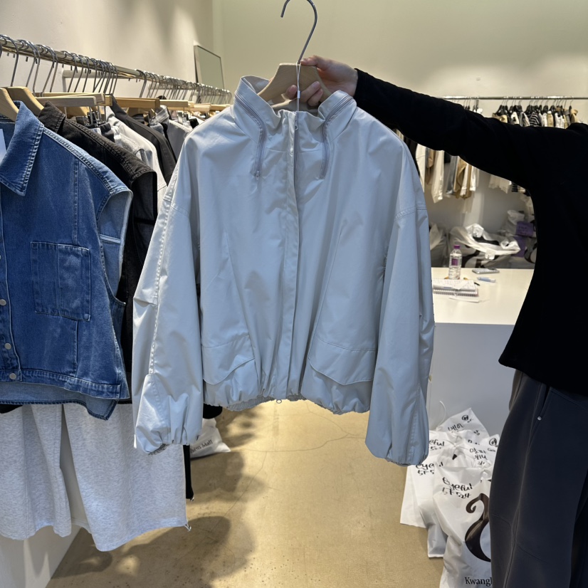 EYEFUL-Q東大門代購女士新款職業推薦時尚熱賣26春夏夾克拉鏈eyeful夾克圖色1