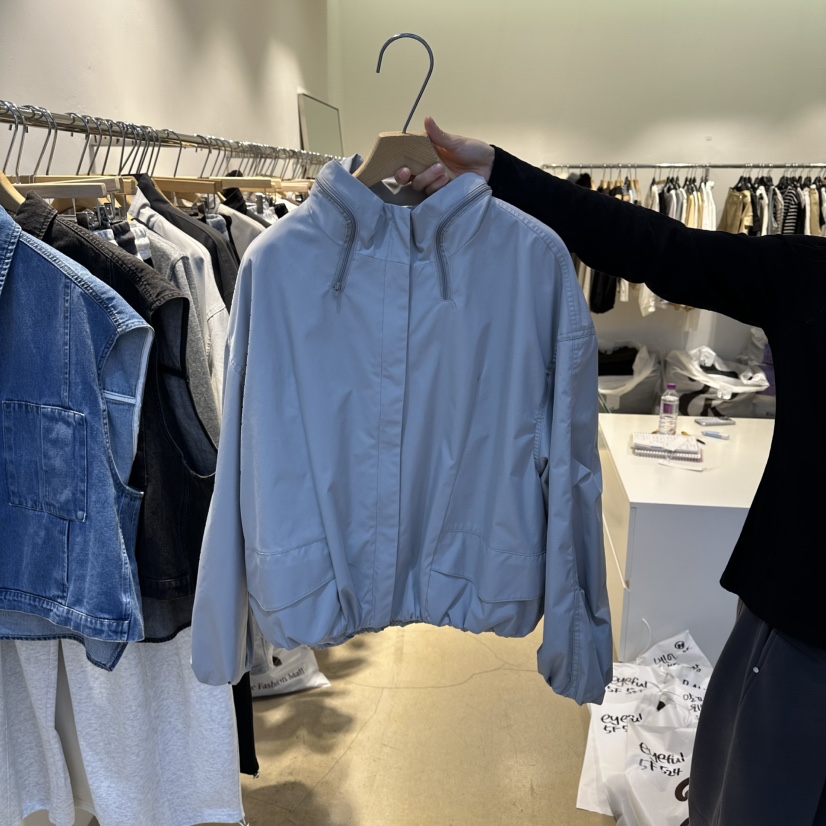 EYEFUL-Q東大門代購女士新款職業推薦時尚熱賣26春夏夾克拉鏈eyeful夾克圖色2