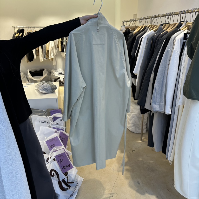 EYEFUL-Q東大門實拍女裝新款真品休閑26春夏推薦長款風衣eyeful長款風衣