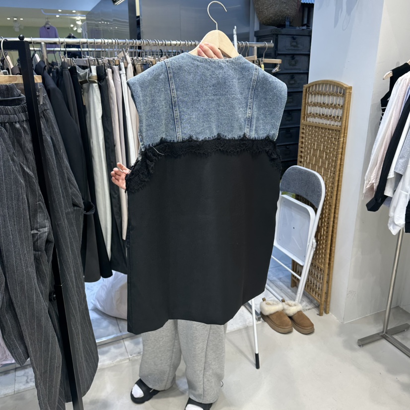 HOT PLACE/DREAM GIRIS/HOT ISSUE韓國代購女裝新款真品馬甲蕾絲HOT PLACE/DREAM GIRIS/HOT ISSUE馬甲