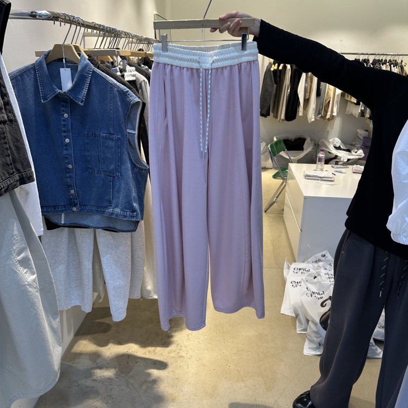 EYEFUL-Q韓國代購女士新品熱賣26春夏休閑職業休閑褲口袋eyeful休閑褲圖色2