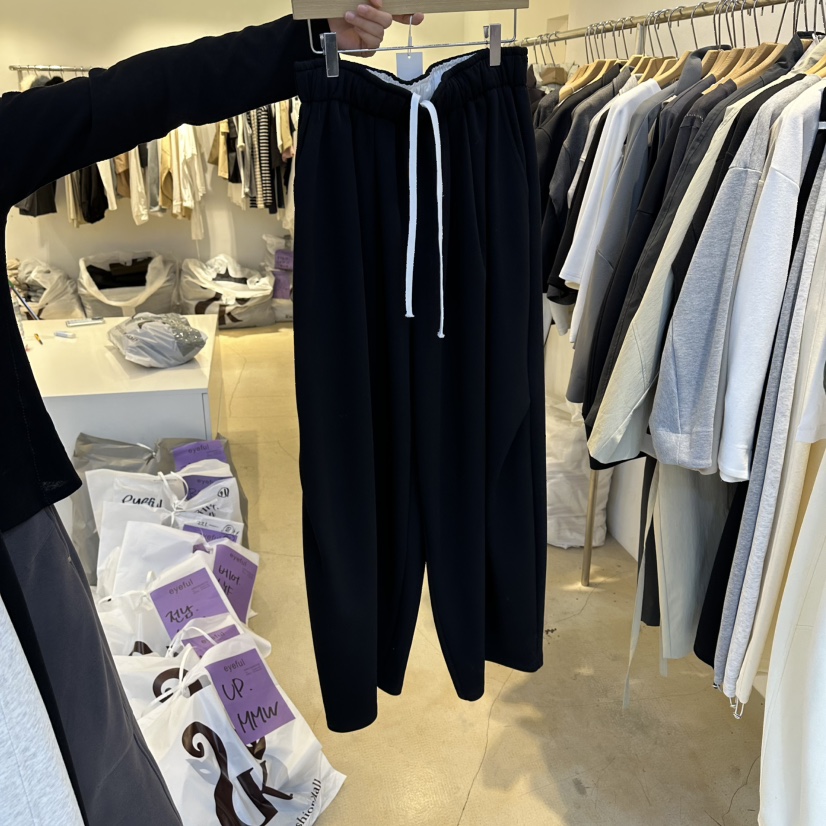 EYEFUL-Q韓國直郵實拍女裝新款時尚人氣推薦26春夏休閑褲條紋eyeful休閑褲圖色1