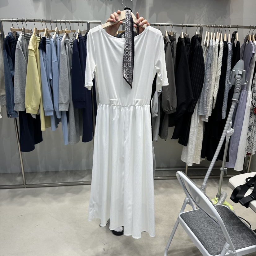 HOT PLACE/DREAM GIRIS/HOT ISSUE韓國東大門直郵女裝新品職業連衣裙含腰繩腰帶圍巾HOT PLACE/DREAM GIRIS/HOT ISSUE連衣裙