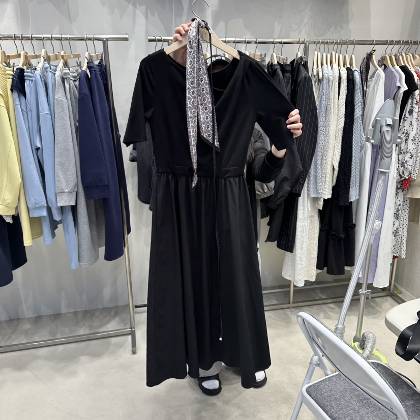 HOT PLACE/DREAM GIRIS/HOT ISSUE韓國東大門直郵女裝新品職業連衣裙含腰繩腰帶圍巾HOT PLACE/DREAM GIRIS/HOT ISSUE連衣裙圖色2