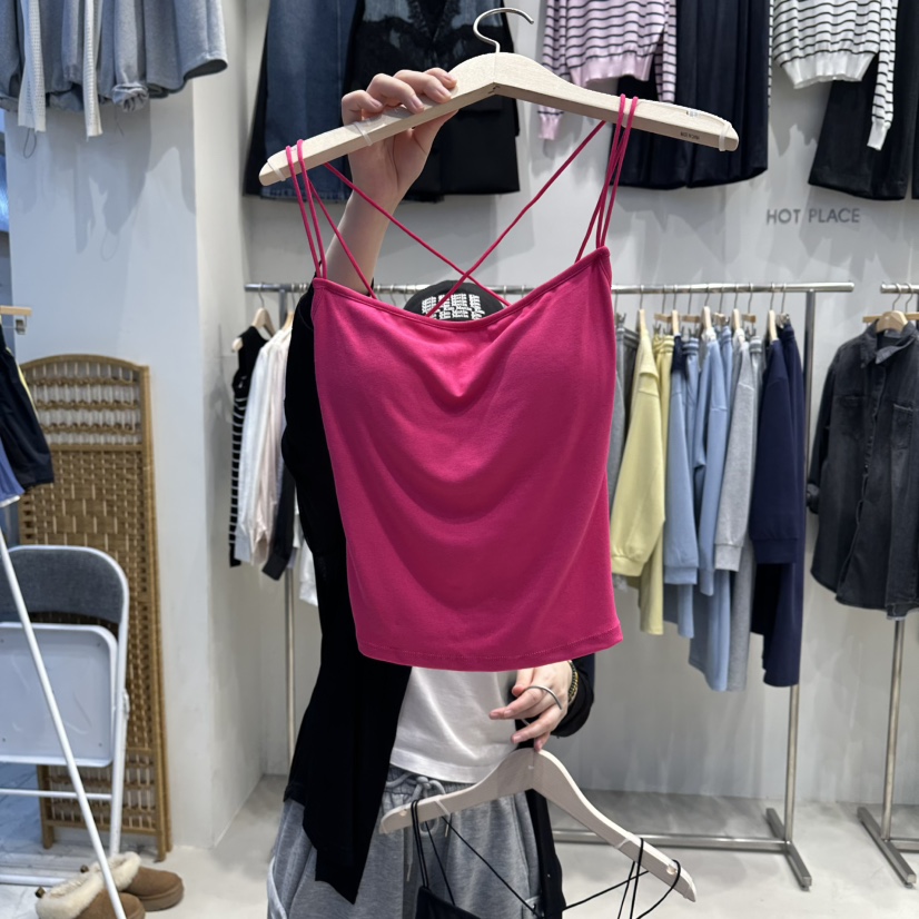 HOT PLACE/DREAM GIRIS/HOT ISSUE韓國直郵女士新品時尚吊帶背心HOT PLACE/DREAM GIRIS/HOT ISSUE吊帶/背心圖色4