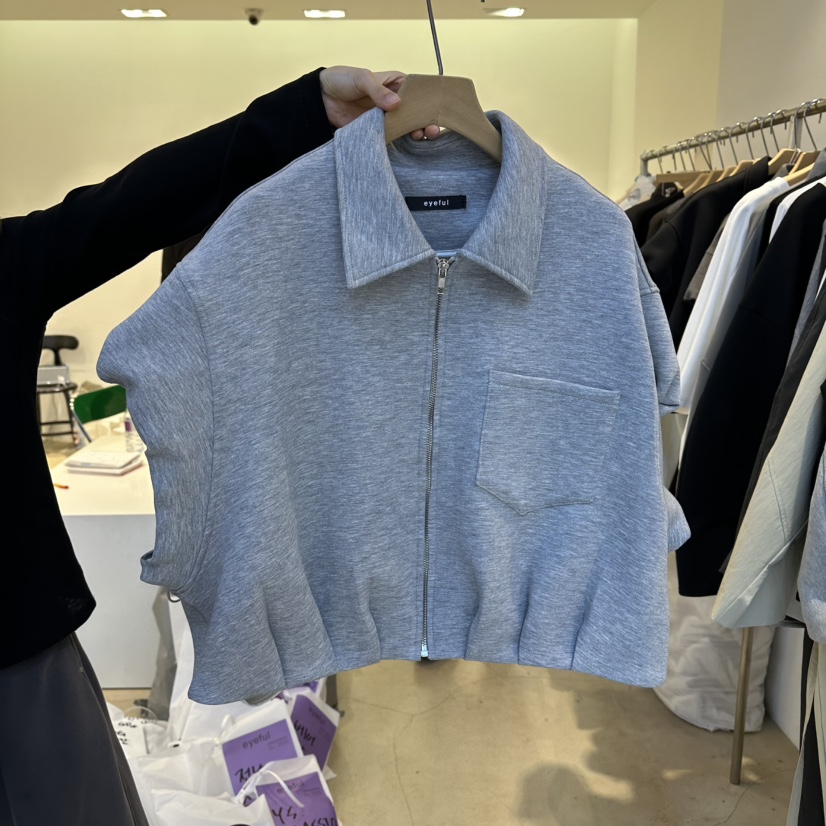 EYEFUL-Q韓國代購女裝新品推薦熱賣職業26春夏人氣馬甲拉鏈eyeful馬甲圖色1