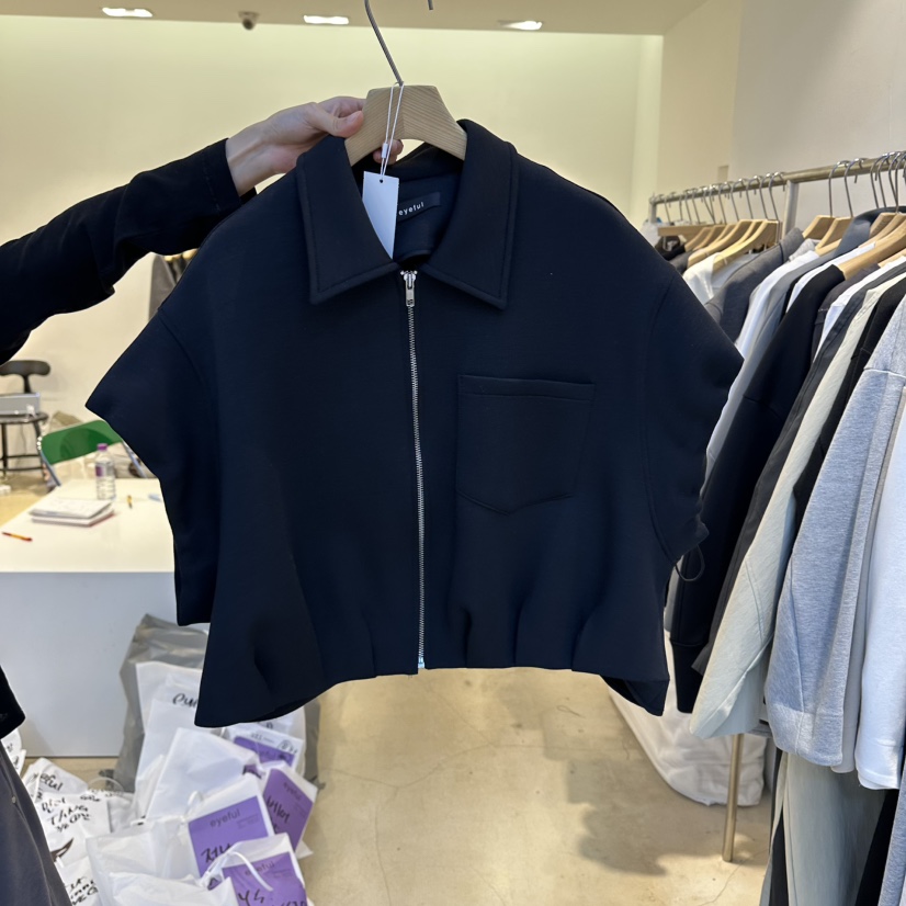 EYEFUL-Q韓國代購女裝新品推薦熱賣職業26春夏人氣馬甲拉鏈eyeful馬甲圖色3