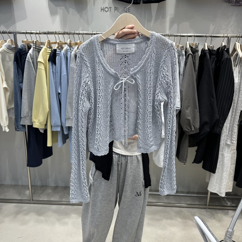HOT PLACE/DREAM GIRIS/HOT ISSUE韓國東大門直郵女裝新品時尚針織衫圍巾開衫HOT PLACE/DREAM GIRIS/HOT ISSUE針織衫圖色1