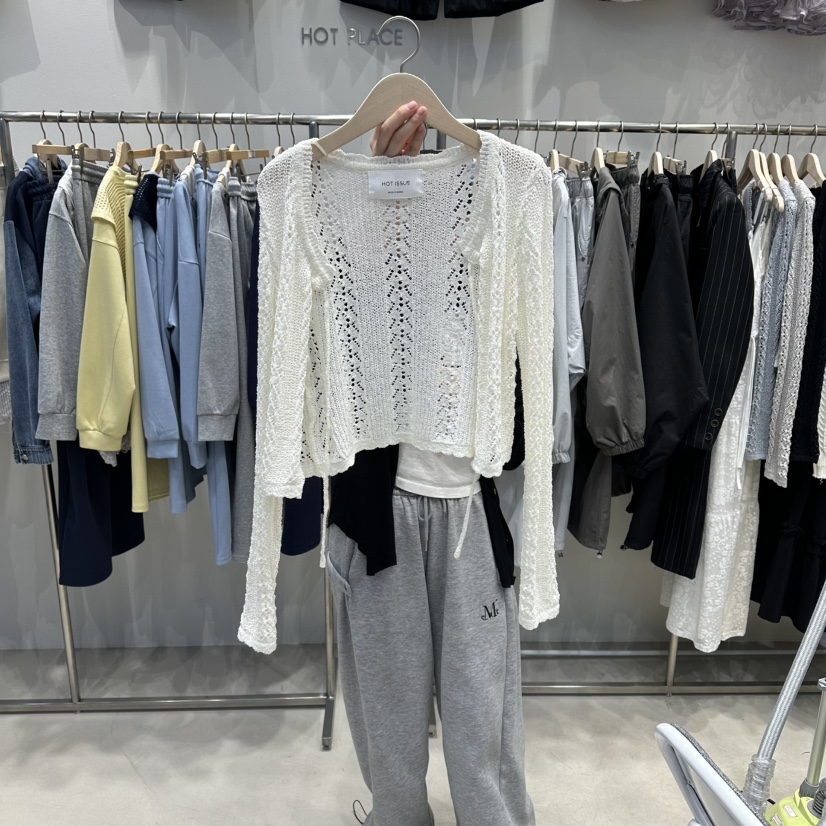 HOT PLACE/DREAM GIRIS/HOT ISSUE韓國東大門直郵女裝新品時尚針織衫圍巾開衫HOT PLACE/DREAM GIRIS/HOT ISSUE針織衫圖色3