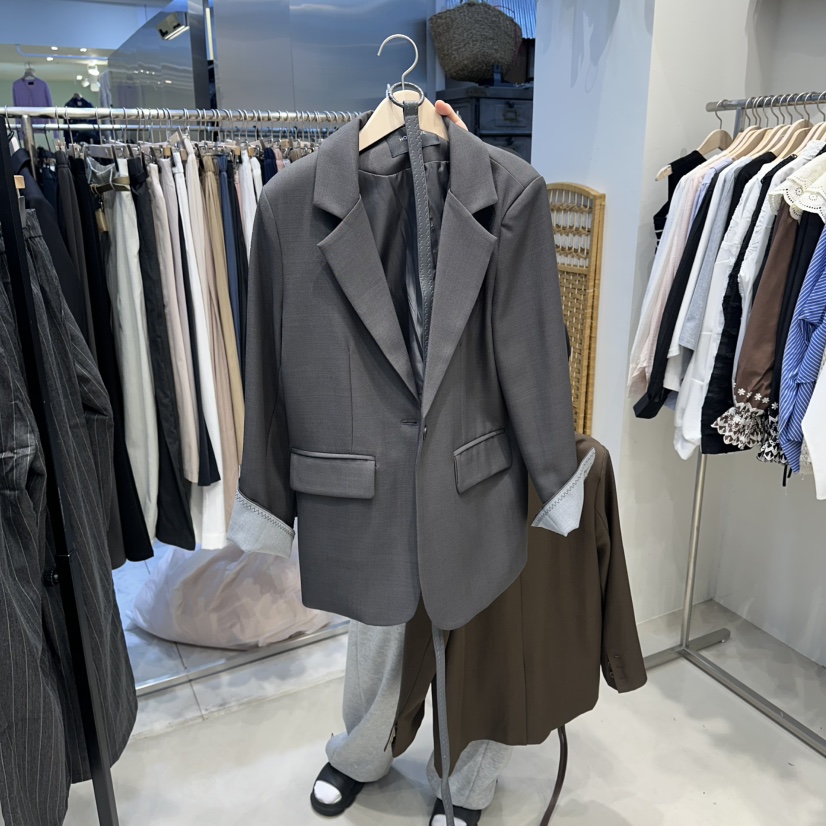 HOT PLACE/DREAM GIRIS/HOT ISSUE韓國東大門代購女裝新款時尚夾克含腰帶HOT PLACE/DREAM GIRIS/HOT ISSUE夾克圖色2