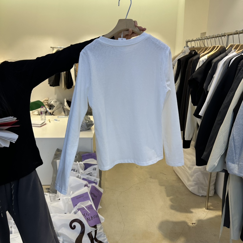 EYEFUL-Q韓國直郵實拍女裝新款26春夏推薦時尚休閑長袖T恤eyeful長袖T恤