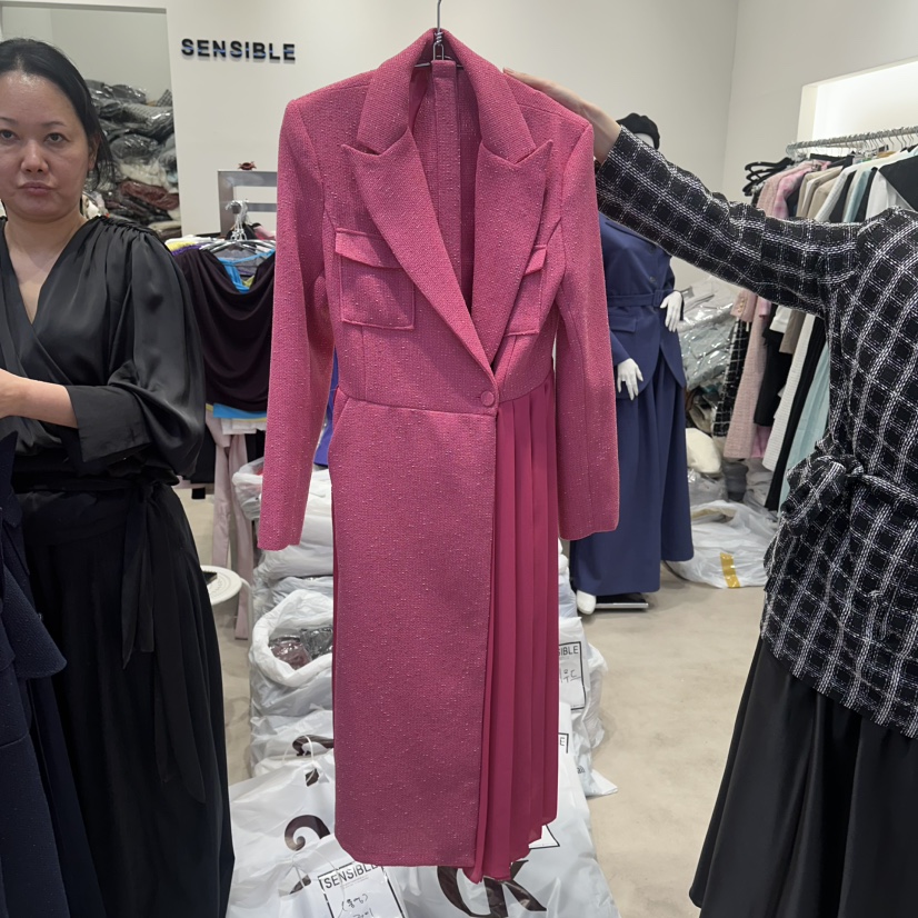 SENSIBLE-S韓國東大門代購女士新款職業休閑時尚長款風衣SENSIBLE長款風衣圖色2