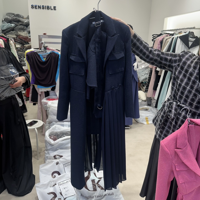 SENSIBLE-S韓國東大門代購女士新款職業休閑時尚長款風衣SENSIBLE長款風衣圖色3