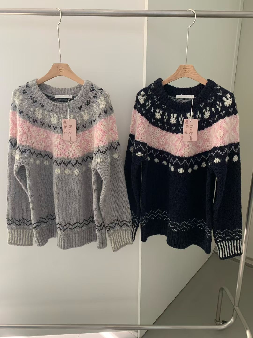 PYT-ot韓國代購女士新款推薦時尚熱賣真品26春夏休閑毛衣pretty young thing毛衣