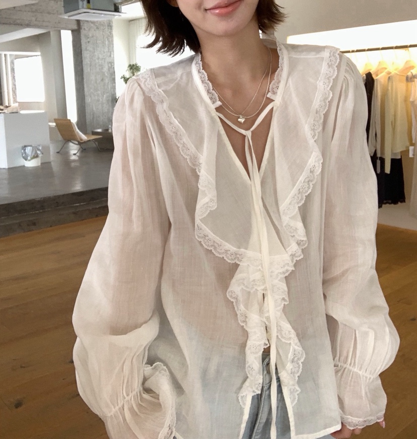 SYMBOL東大門代購女裝新品真品推薦人氣26春夏襯衫蕾絲衫SYMBOL襯衫/蕾絲衫